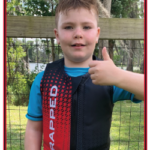Noah skiing