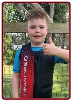 Noah skiing